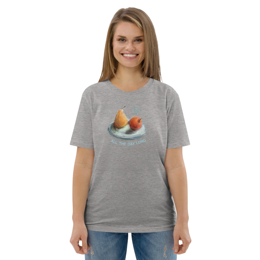 Unisex-Bio-Baumwoll-T-Shirt "Fruits , all the day long"